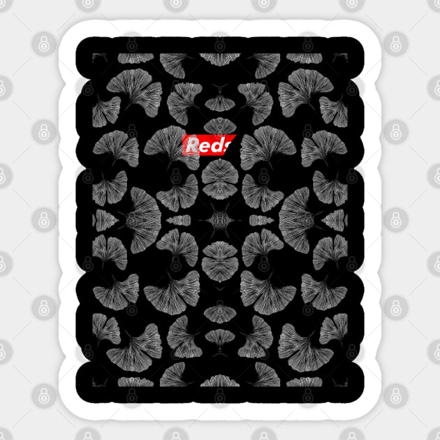 Redshit Flowers Pattern Sticker by redshit